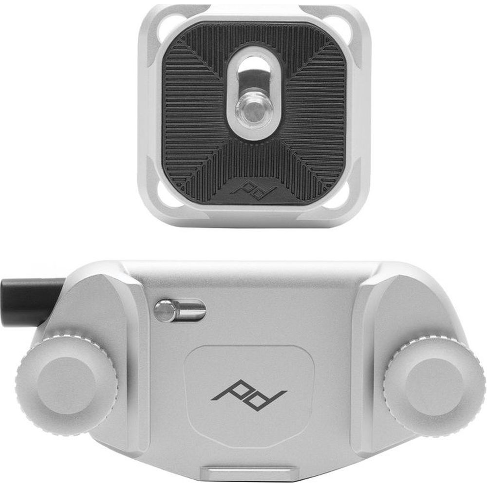 Peak Design Capture Camera Clip V3 Argent + Plaque