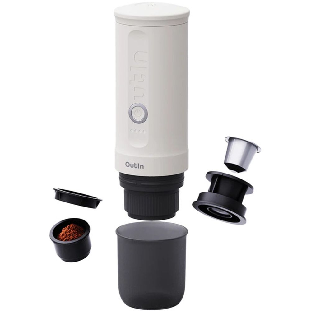 OutIn Nano Portable Electric Espresso Machine – Blanc perle