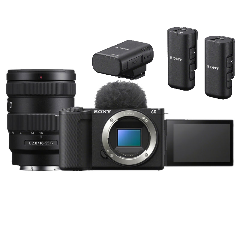 Sony ZV-E10 II + 16-55mm F/2.8 G + microphone ECM-W3