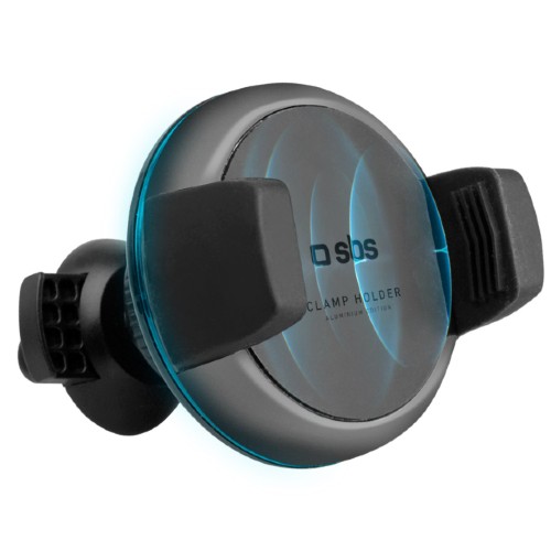 Support de voiture pour téléphone circulaire SBS Wireless Clamp Chargeur Qi 10W