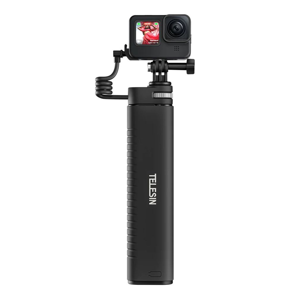Perche Telesin Selfie pour GoPro avec banque d'alimentation de 10 000 mAh