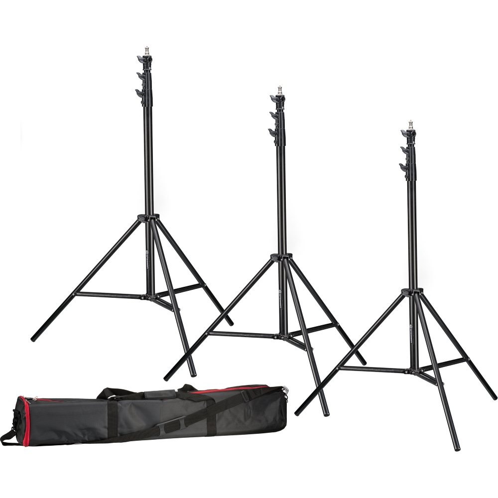 Support de lampe Bresser 3x BR-TP280 Pro 280 cm + sac