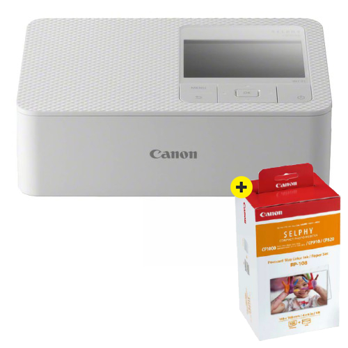 Canon SELPHY CP1500 Noir + RP-108 Papier 10X15, 108 Impressions - Kamera  Express