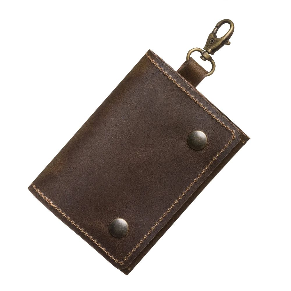 Le porte-cartes mémoire Hantler Marron chocolat / Laiton, 6x SD